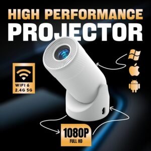 Portable WiFi 6 & Bluetooth Mini Projector